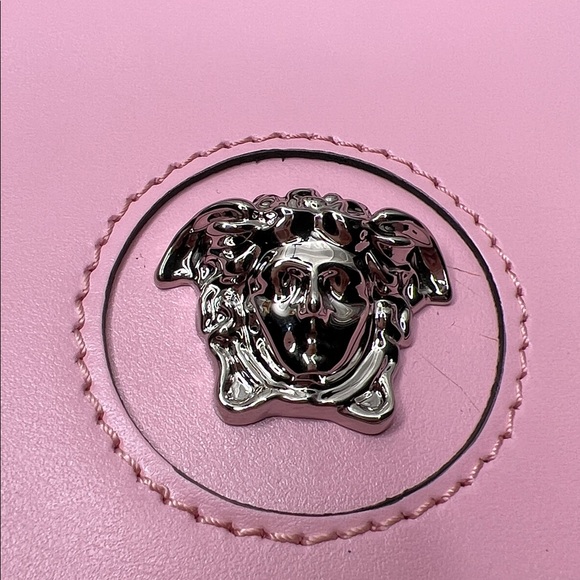 NOT AVAILABLE Versace La Medusa Light Pink Shoulder Bag Calf Leather NWOT w/COA - Picture 10 of 17